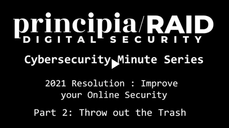 Cybersecurity Minute Series: 2021 Resolution - Improving your online security: Part 2