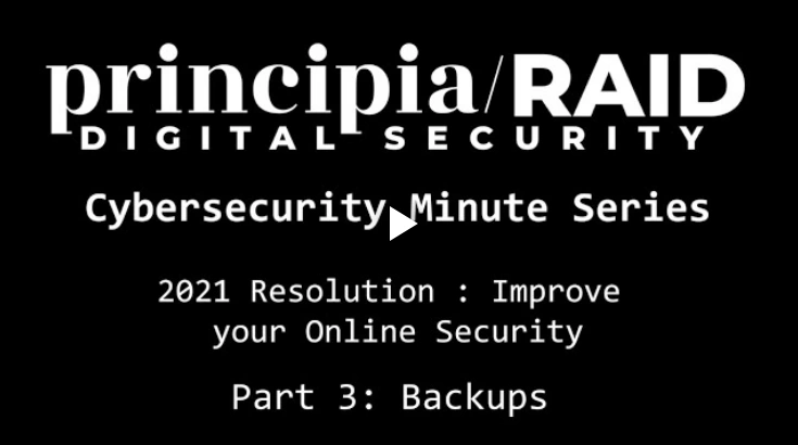 Cybersecurity Minute Series: 2021 Resolution - Improving your online security: Part 3